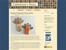 Tablet Screenshot of blog.craftygoat.com